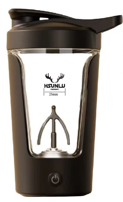 HSUNLU充電款全自動攪拌杯450ML雪克杯運動搖搖杯-送粉色提袋