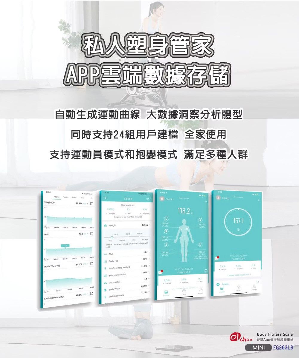 日本OICHAN 健康管理體重計-MINI款