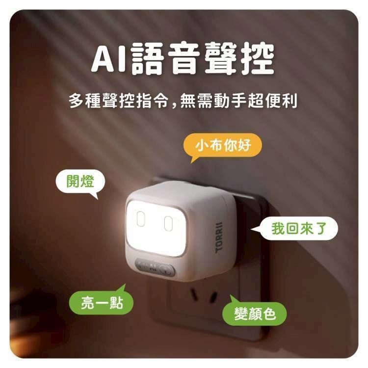 TORRII BUBU小布燈45W聲控夜燈充電器