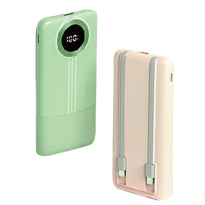 清新自帶線行動電源 10000mAh