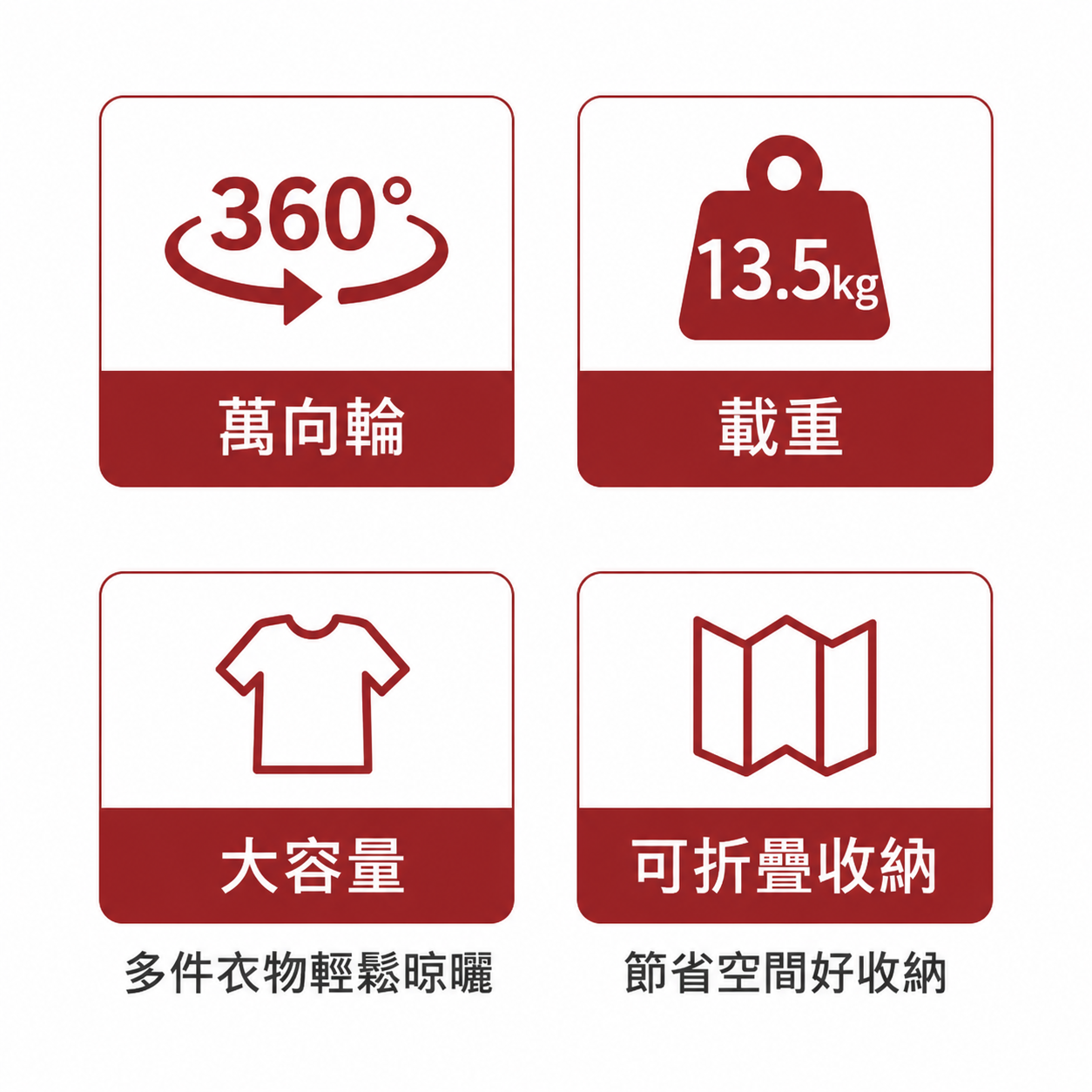 台灣 T&C 專利 ONE-TOUCH 曬衣架
