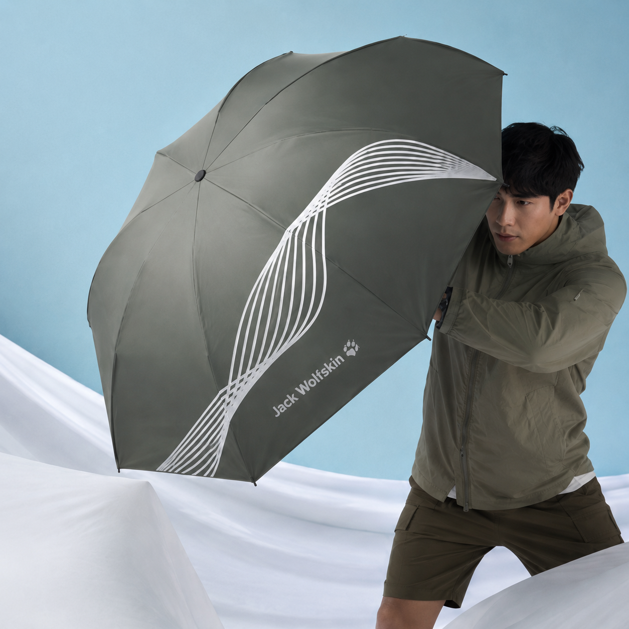 Jack Wolfskin 飛狼 DRIFT 流序自開收吊扣反向傘