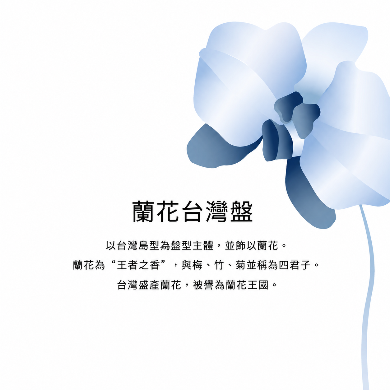 MIT 精美台灣造型陶瓷盤｜藍鵲・梅花鹿・蘭花 三款可選