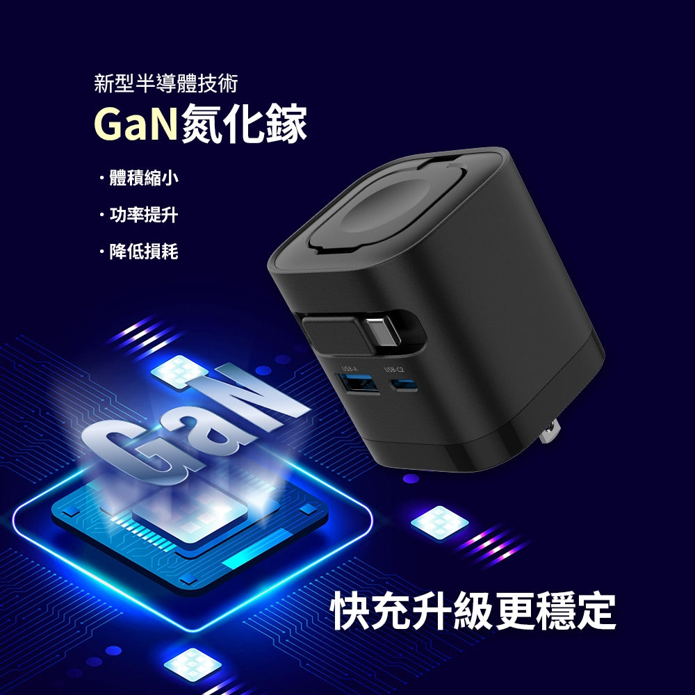 65W GaN 氮化鎵 四合一快充充電器
